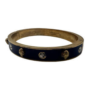 Kurt Geiger Enamel Bangle Bracelet Blue Gold Tone